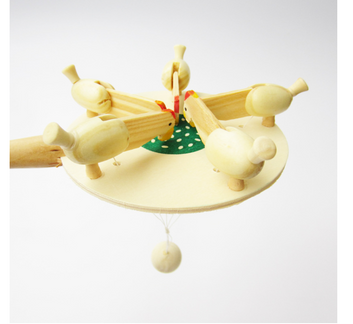 Chickens Eating - Wood Toy