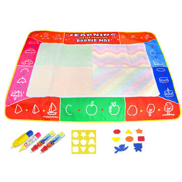 Water Doodle Mat Water Drawing Painting Mat Large Size Mess-Free Aqua