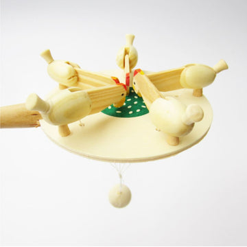 Chickens Eating - Wood Toy