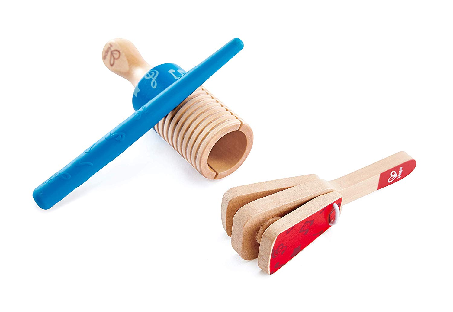 Wooden Clapper & Guiro | Hape Percussion Duo - musical toys