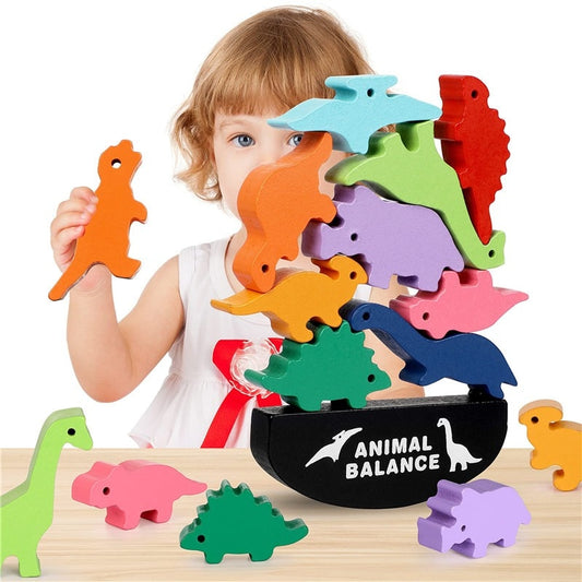 Wooden Animal Balance Blocks