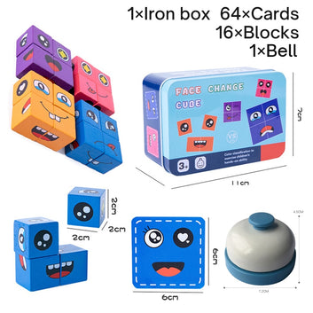 Kids Face Change Cube Game